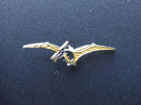 Dinosaurus pterosaurs geel